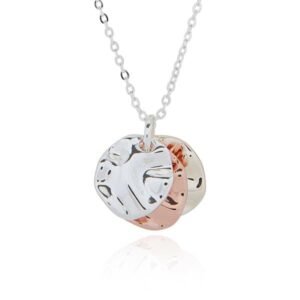 Molten Metal Three Tone Necklace