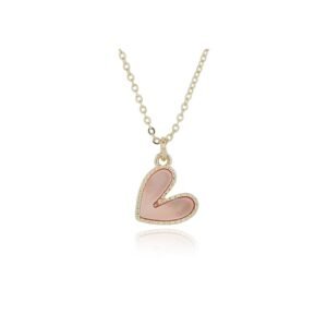 Te Amo Gold Plated Blush Mother Of Pearl Necklace