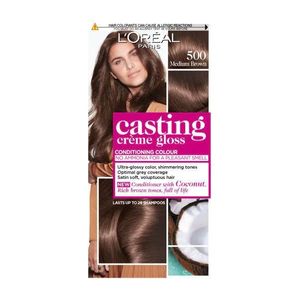 L’Oreal Casting Creme Semi Permanent Hair Dye Gloss 500 Medium Brown