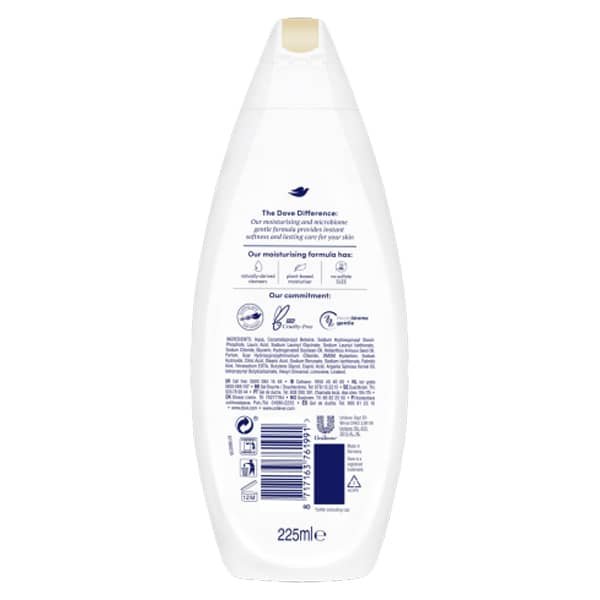 Dove Nourishing Care Body Wash with Argan Oil (225ml) - Image 2