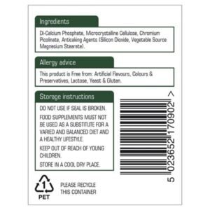 Alternative view of Natures Aid Chromium Picolinate Tablets (90)