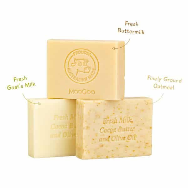 Moogoo Goats Milk Hydrating Cleansing Bar Soap 130g - Image 2
